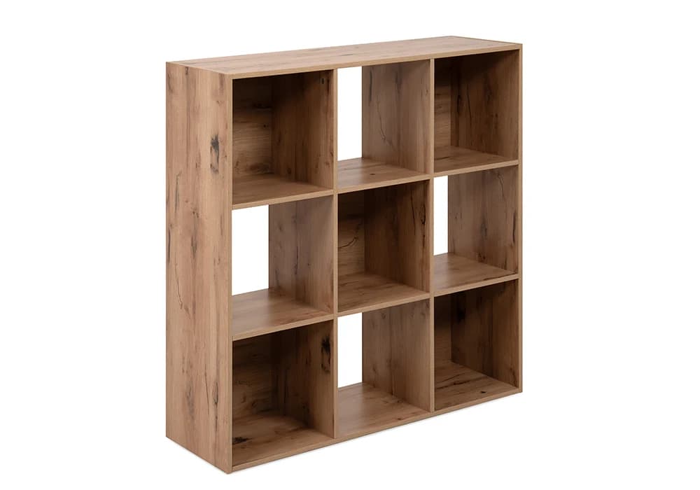 Étagère 9 Niches 5 Tiroirs ARVIKA Chêne - Image 3