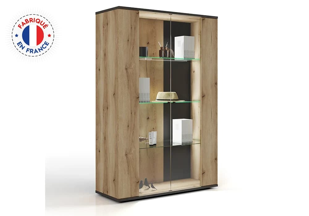 Vitrine 2 Portes LED (COLLECTION AYA) - Image 1