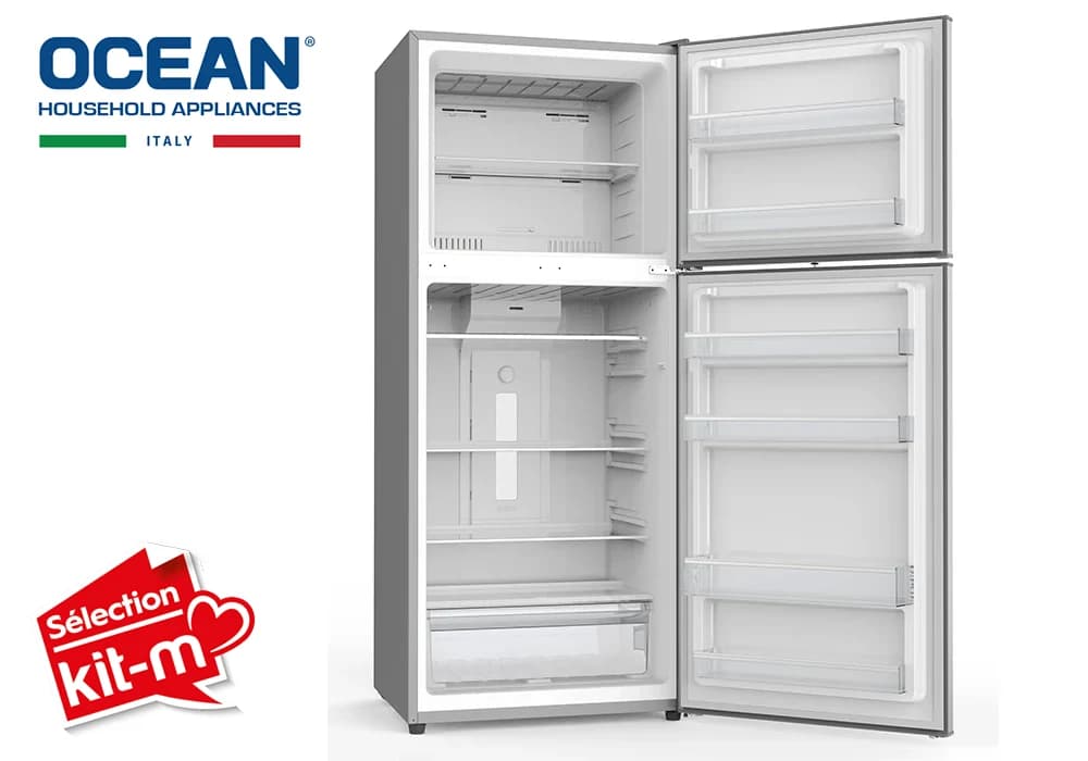 Réfrigérateur 2 Portes INOX OCEAN OSDD380NFX3 - Image 2