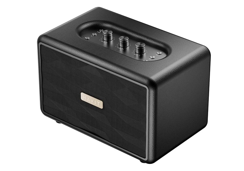 Enceinte Bluetooth Finition Bois HAVIT CLASSIC Ⅱ Retro (SK906BT) - Image 2