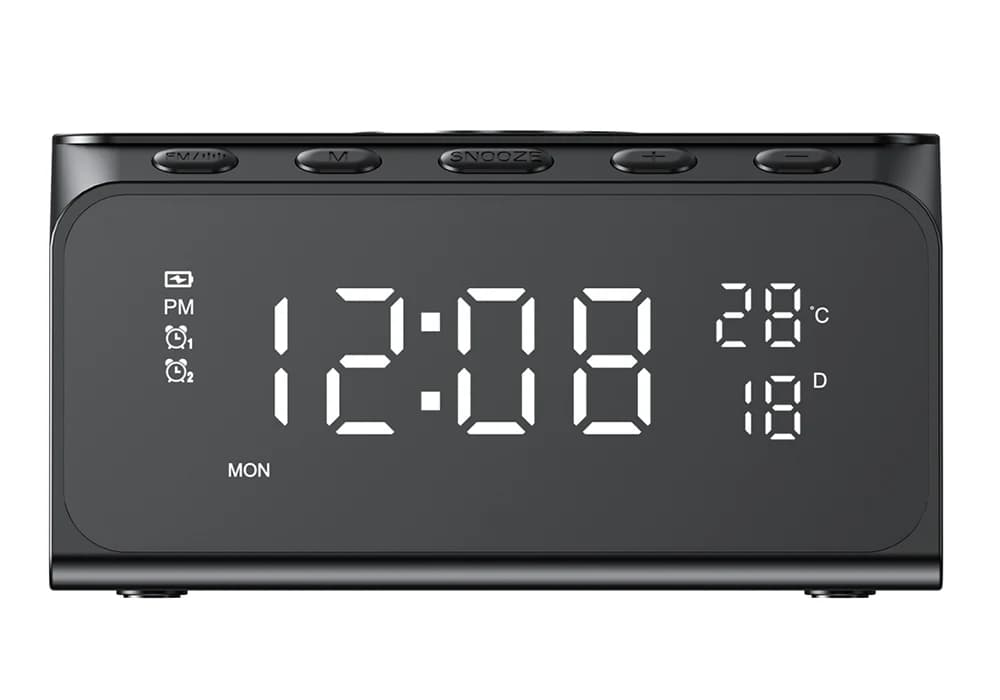 Station De Charge Sans Fil + Réveil + Enceinte Bluetooth HAVIT (W3041) - Image 2