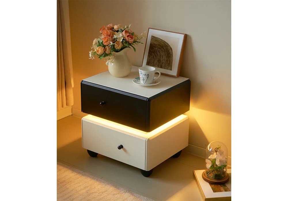 Table de chevet CARLY avec éclairage LED - Image 1