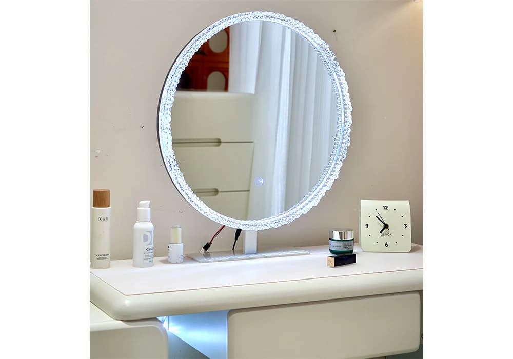 Coiffeuse LED 3 Tiroirs avec Fauteuil - Image 3