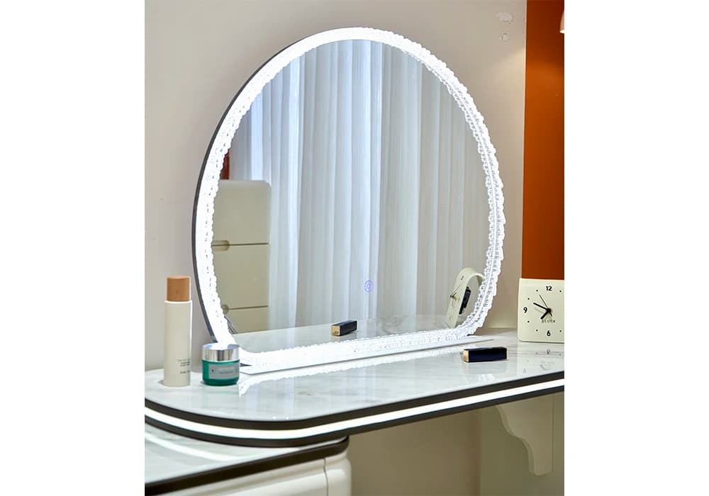 Coiffeuse LED 3 Tiroirs Avec Fauteuil SAVIA - Image 5