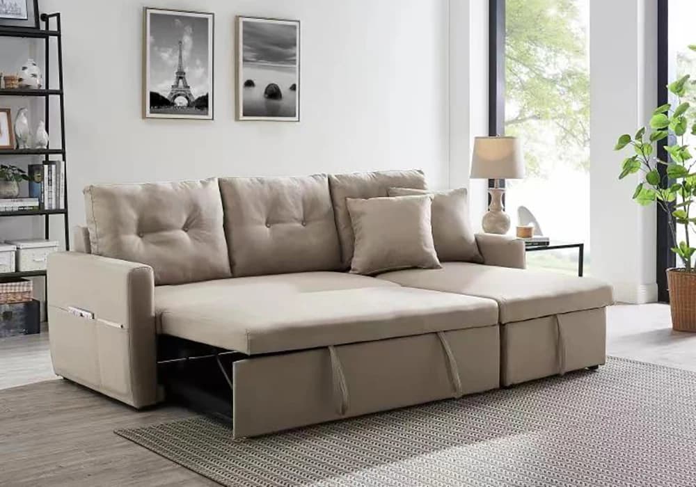 Salon d’Angle Convertible SARA Beige - Image 2