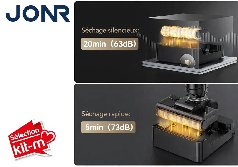 Aspirateur Balai Sans Fil Autonettoyant (Eau et Poussière) JONR ED12 PRO MAX - Image 4