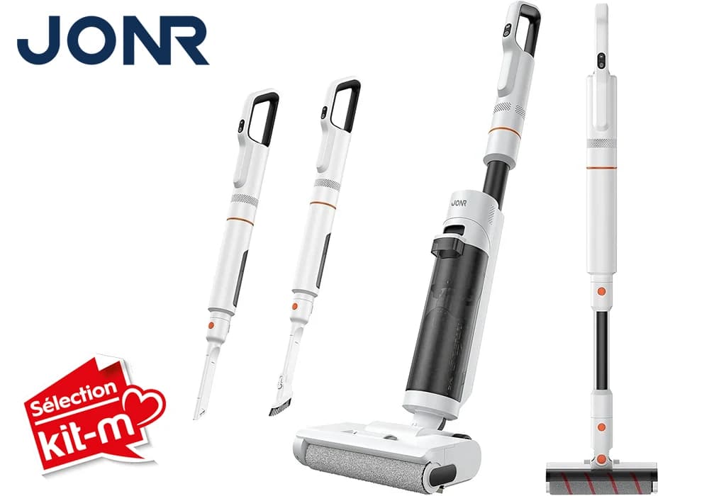Aspirateur Balai Sans Fil 3 en 1 Autonettoyant (eau et poussière) JONR ED20 PRO - Image 1