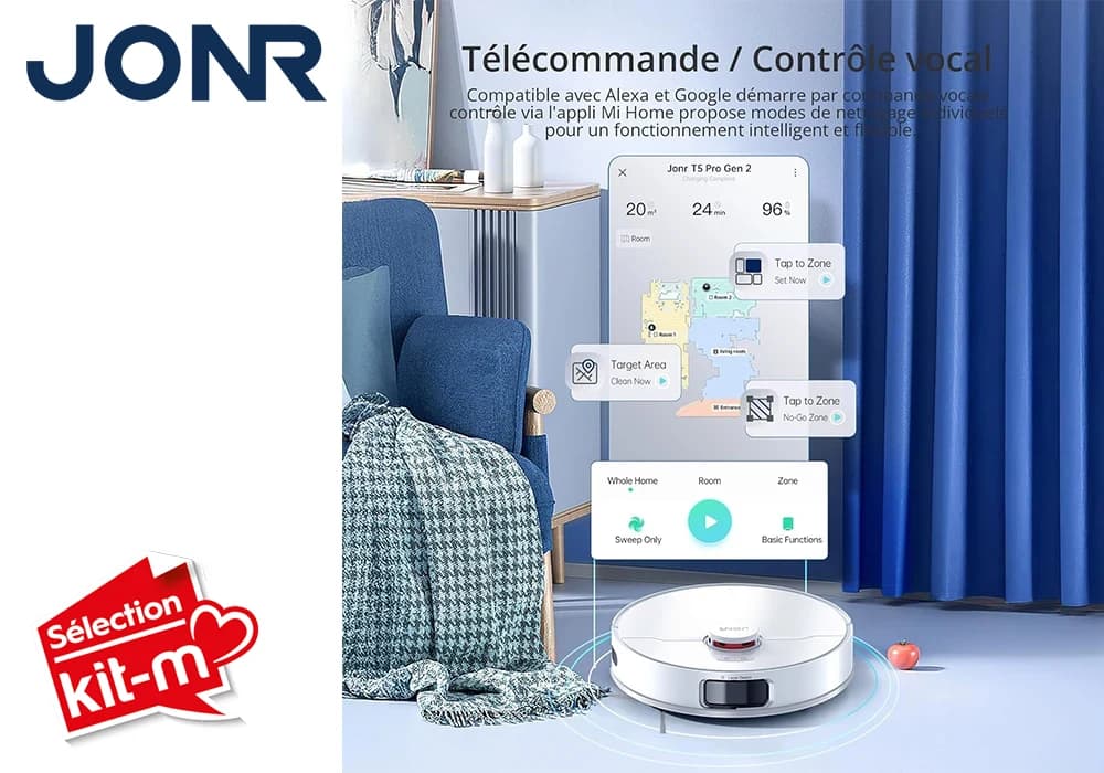 Aspirateur Robot Laveur Tout-en-Un JONR T5 PRO GEN 2 - Image 5