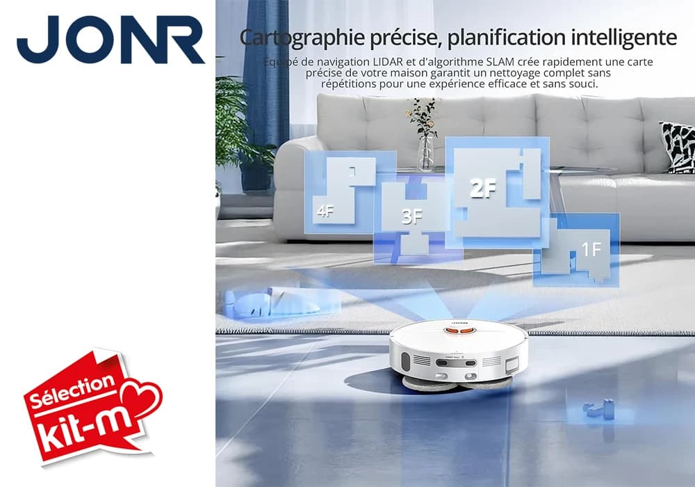 Aspirateur Robot Laveur Tout-en-Un JONR T5 PRO GEN 2 - Image 3