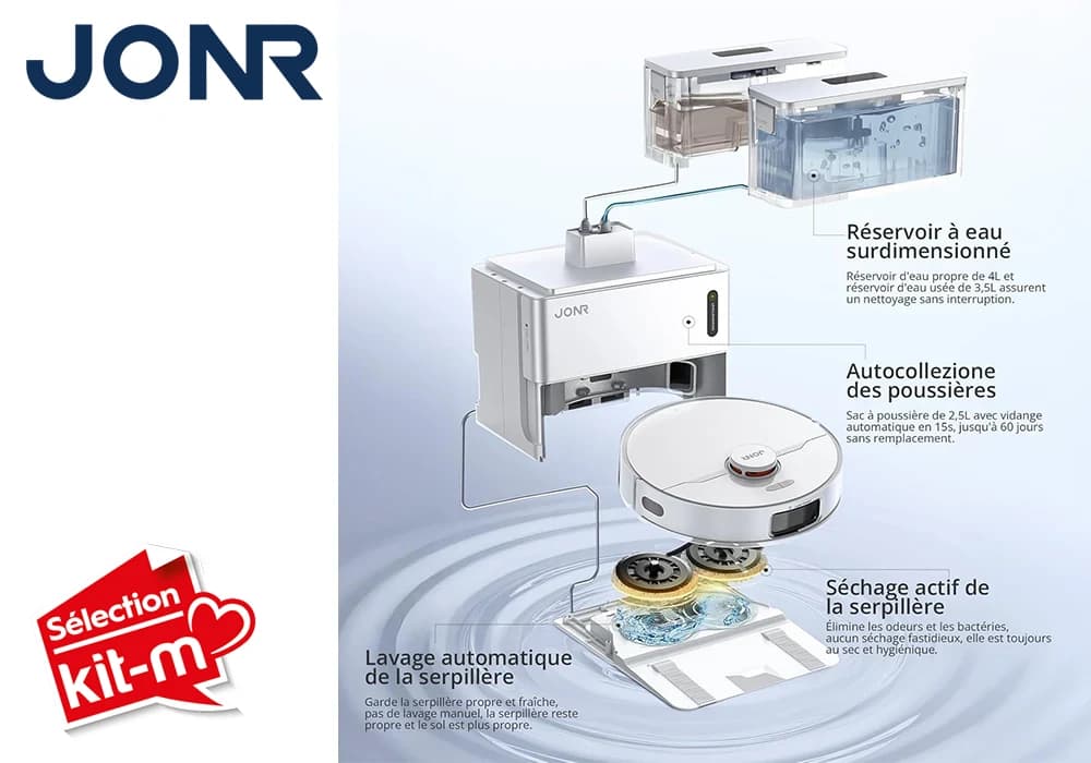 Aspirateur Robot Laveur Tout-en-Un JONR T5 PRO GEN 2 - Image 2