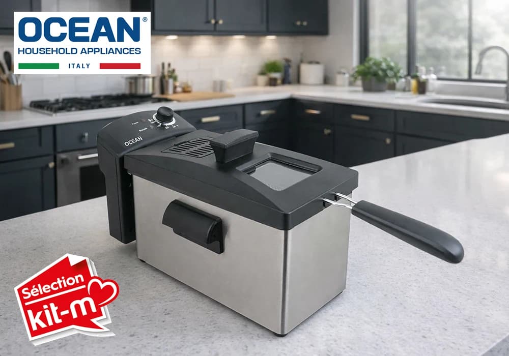 Friteuse Électrique Semi-Pro Inox 4L OCEAN (OCDF2840) - Image 1