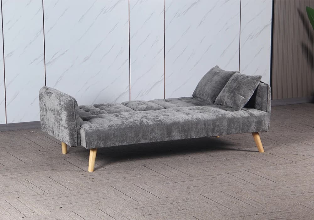 Banquette Clic-Clac PRETIA Gris Avec Console Centrale - Image 2