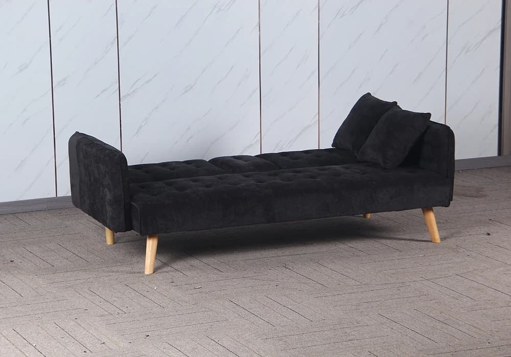 Banquette Clic-Clac PRETIA Gris Foncé Avec Console Centrale - Image 4