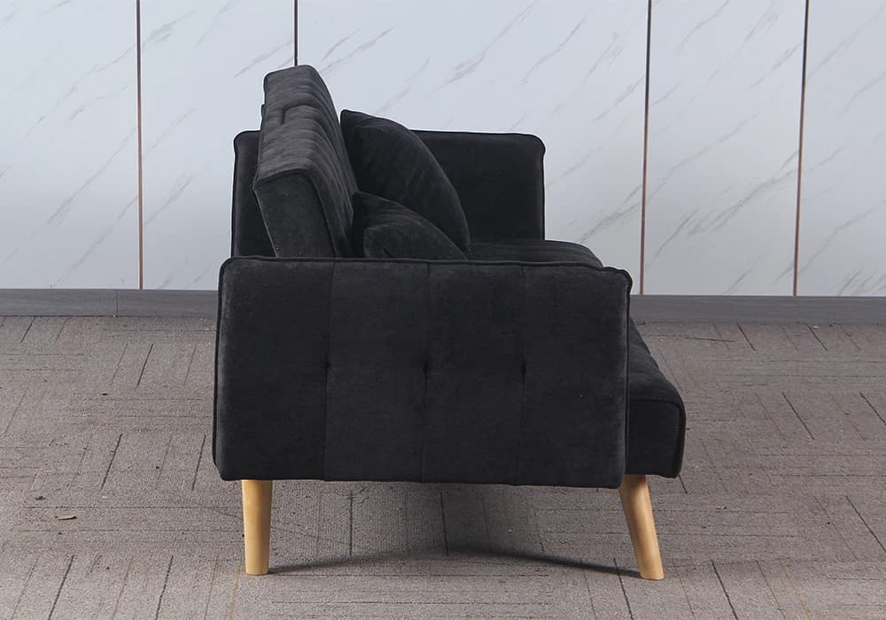 Banquette Clic-Clac PRETIA Gris Foncé Avec Console Centrale - Image 3