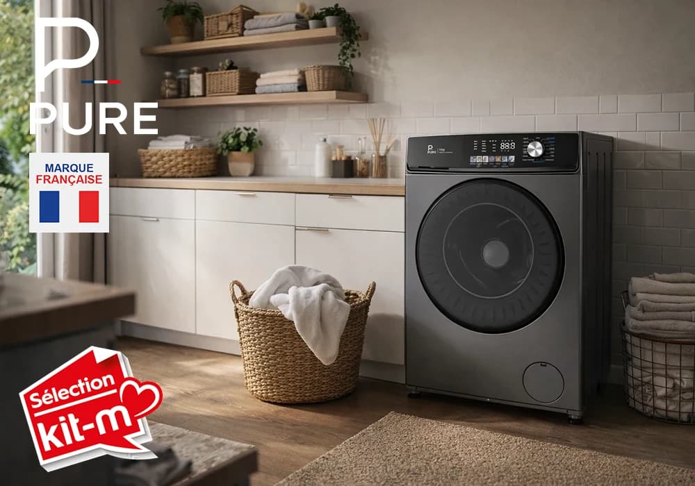 Lave Linge Inverter Silver 11KG PURE - Image 1