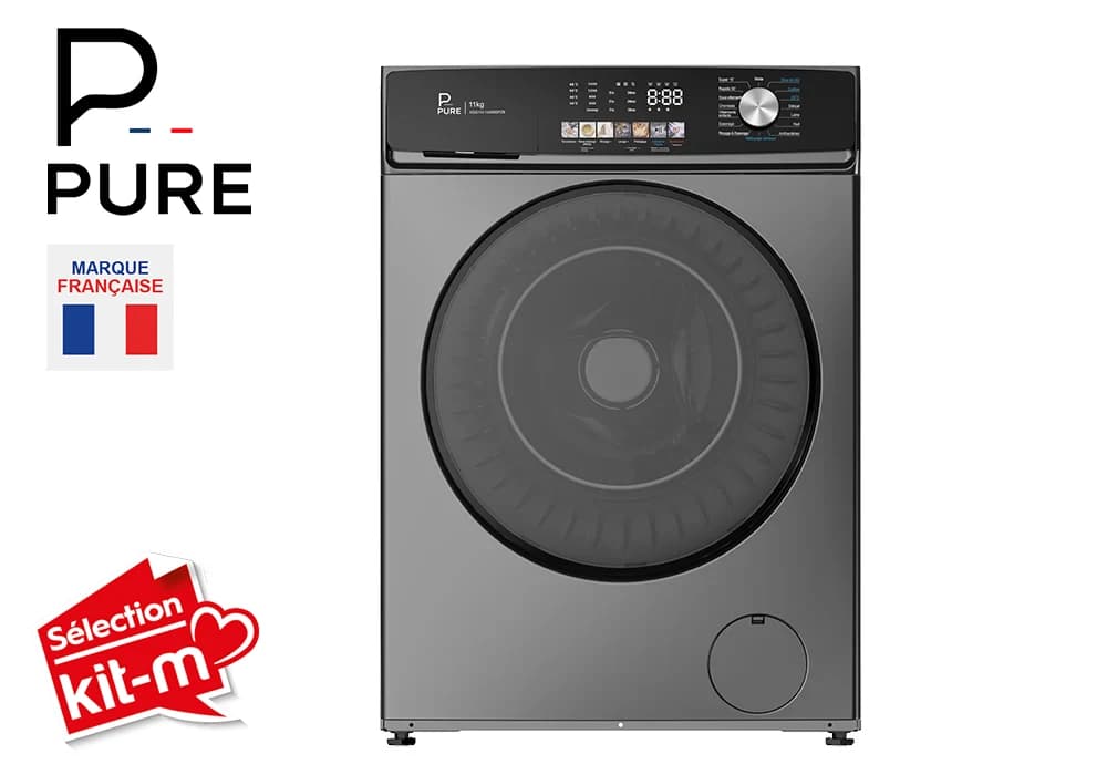 Lave Linge Inverter Silver 11KG PURE - Image 2