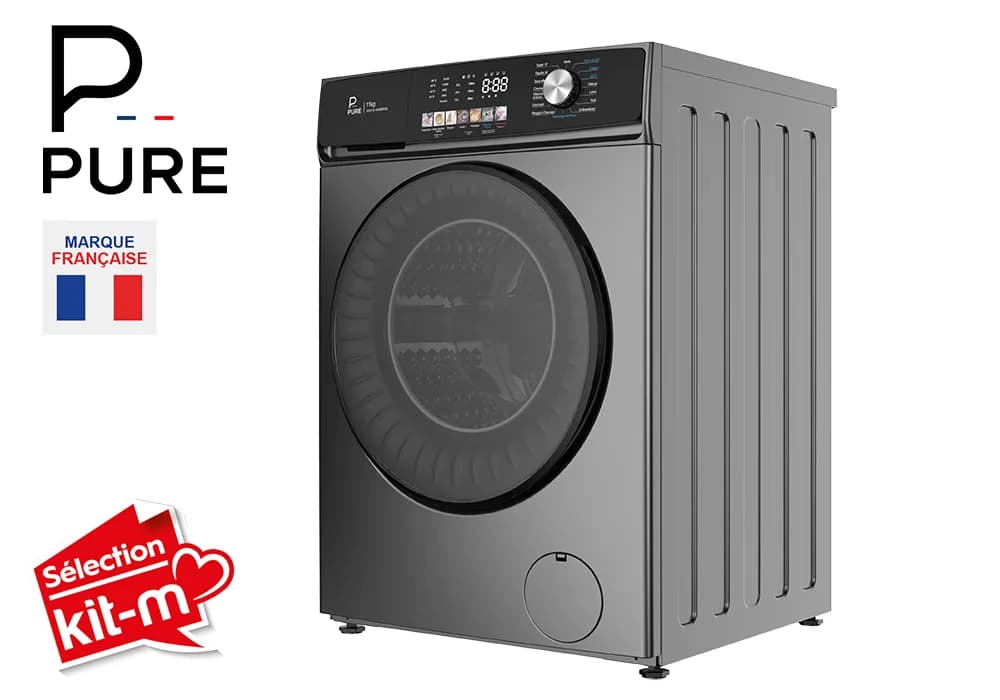 Lave Linge Inverter Silver 11KG PURE - Image 4
