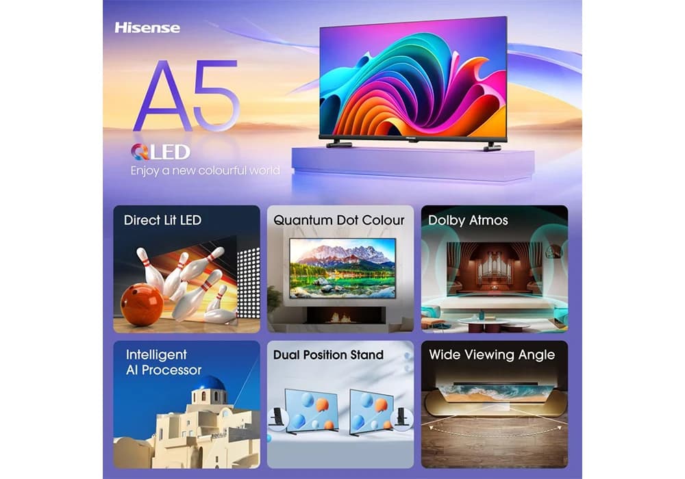 TV QLED 32″ (80 cm) SMART TV DOLBY ATMOS HISENSE - Image 4