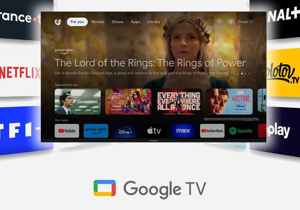 Téléviseur 4K UHD 75″ 190CM Google TV THOMSON (75UG5C14) - Image 4