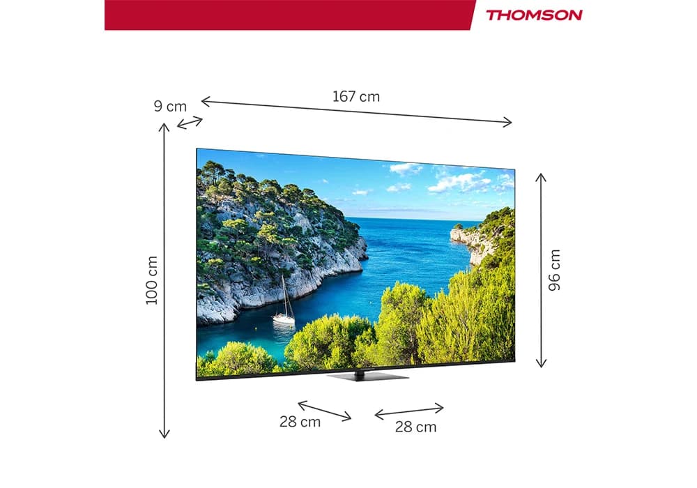 Téléviseur 4K UHD 75″ 190CM Google TV THOMSON (75UG5C14) - Image 3