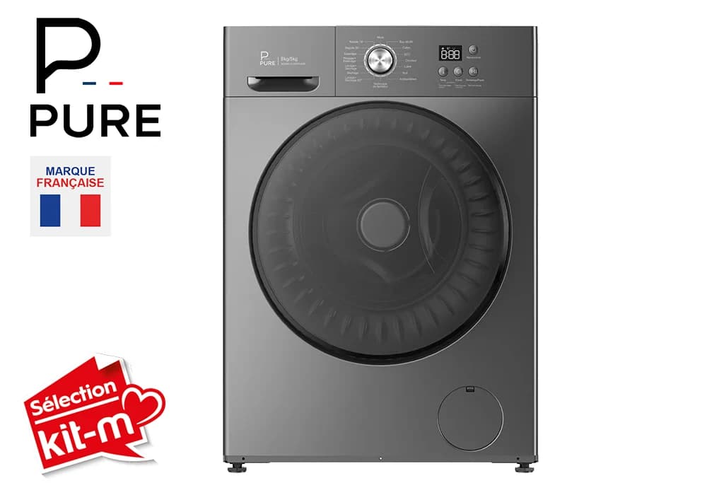 Lave Linge Séchant Inverter Silver 8/5KG PURE - Image 1