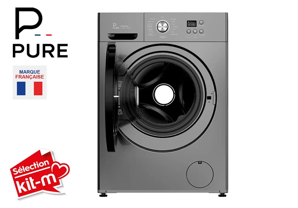 Lave Linge Séchant Inverter Silver 8/5KG PURE - Image 3