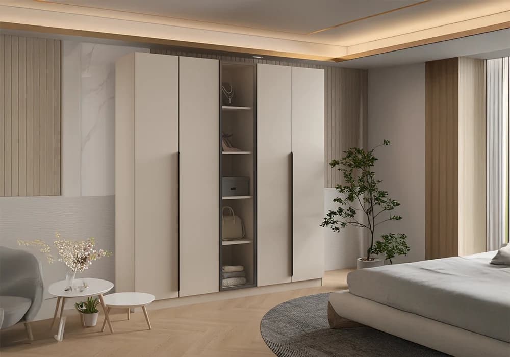 Armoire VANO 5 Portes Latté - Image 1