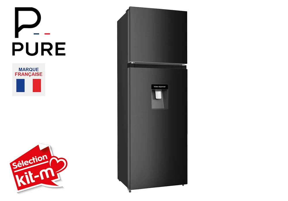 Réfrigérateur 2 Portes Dark Inox 257L PURE - Image 1