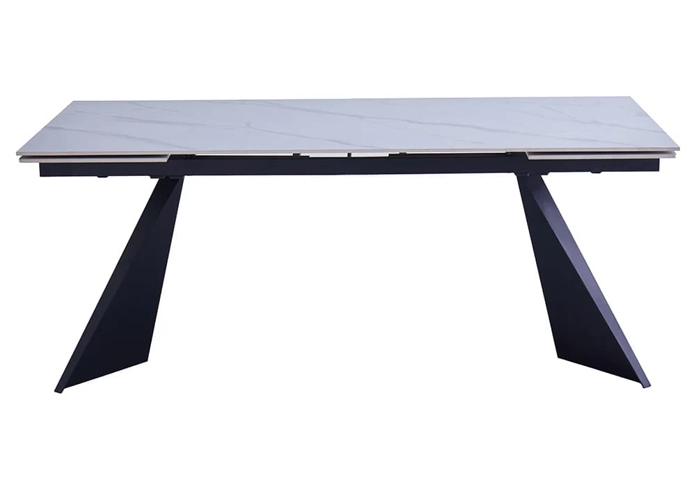 Table Rectangulaire Extensible NOVARA Blanc - Image 4