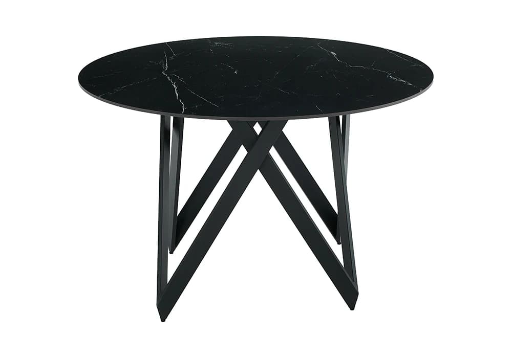 Table Ronde Céramique ELVARA Noire - Image 4
