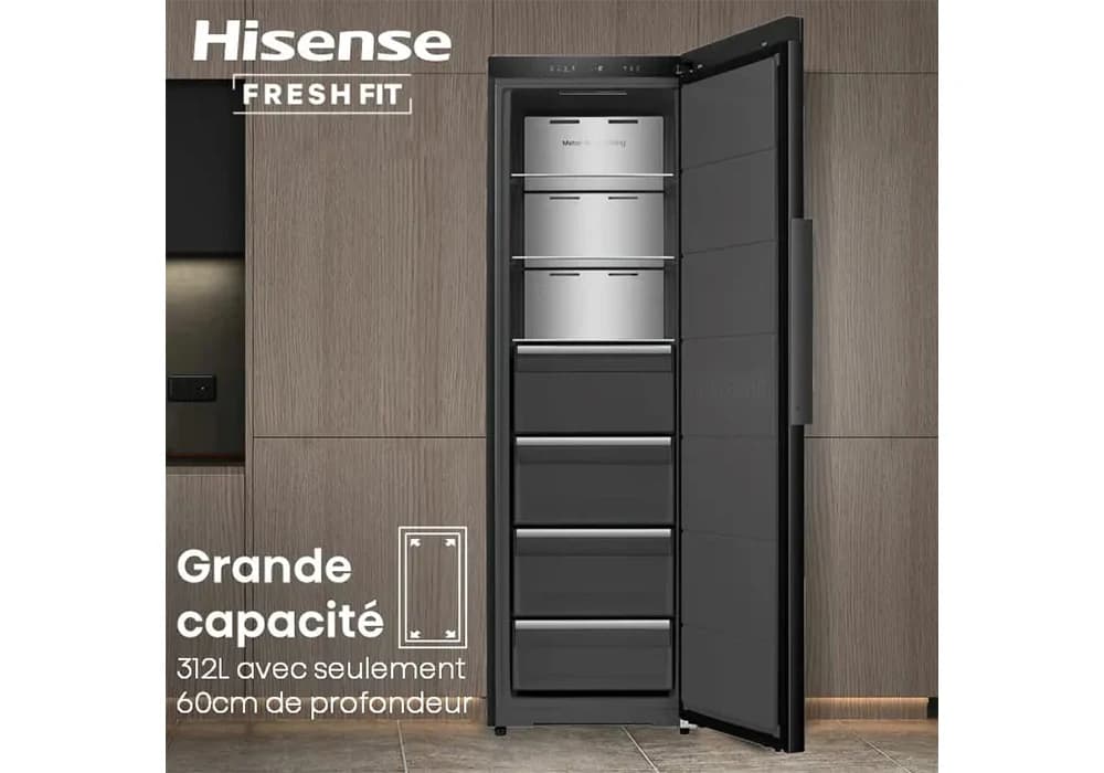 Congélateur Armoire No Frost 312L HISENSE (FT5K310GSFD) - Image 4