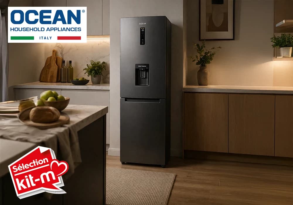 Réfrigérateur combiné 320L No Frost Inverter OCEAN (OSCB322NFDX4) - Image 1