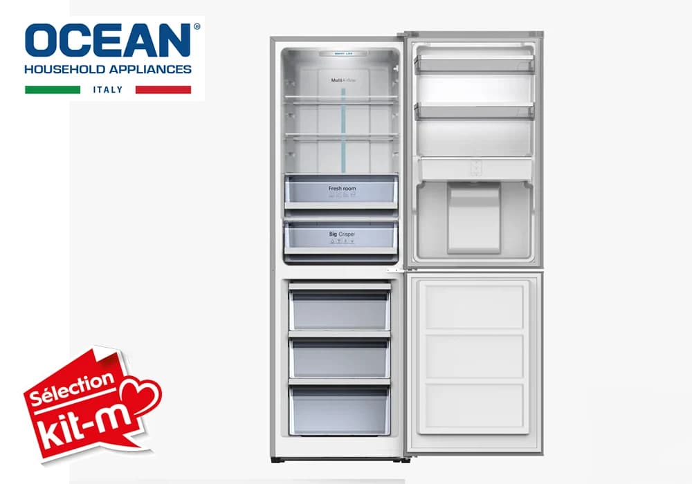 Réfrigérateur combiné 320L No Frost Inverter OCEAN (OSCB322NFDX4) - Image 3