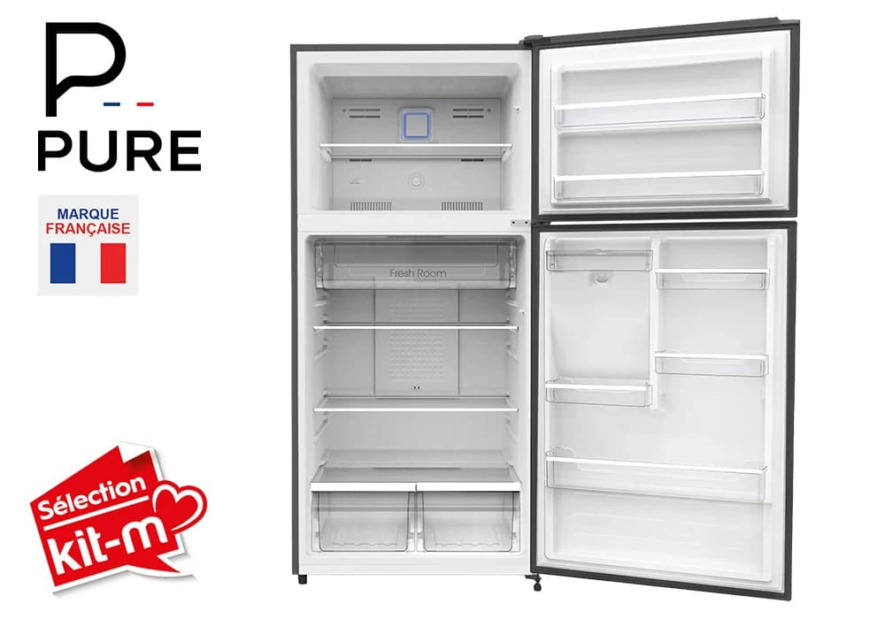 Réfrigérateur 2 Portes Dark Inox 483L PURE - Image 2