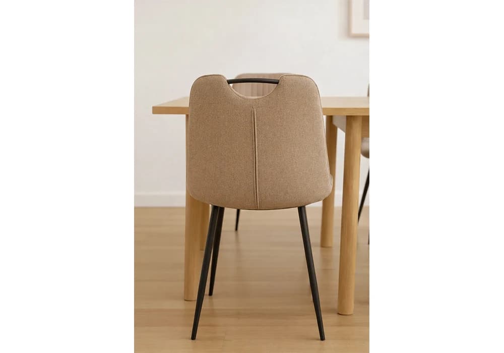 Lot de 6 Chaises MORINE Marron - Image 2