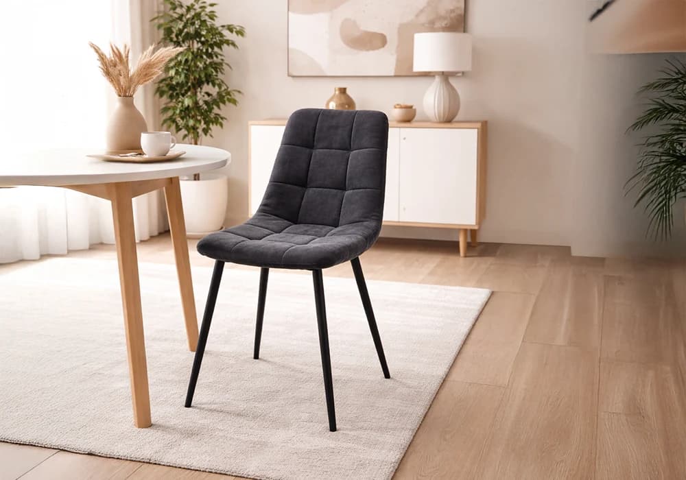 Lot de 6 Chaises NORYA Gris Foncé - Image 1