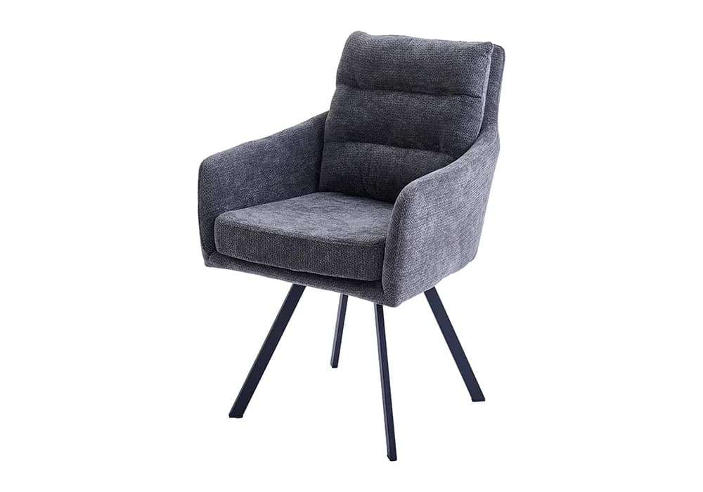 Lot de 6 Chaises Pivotantes MONA Gris - Image 1