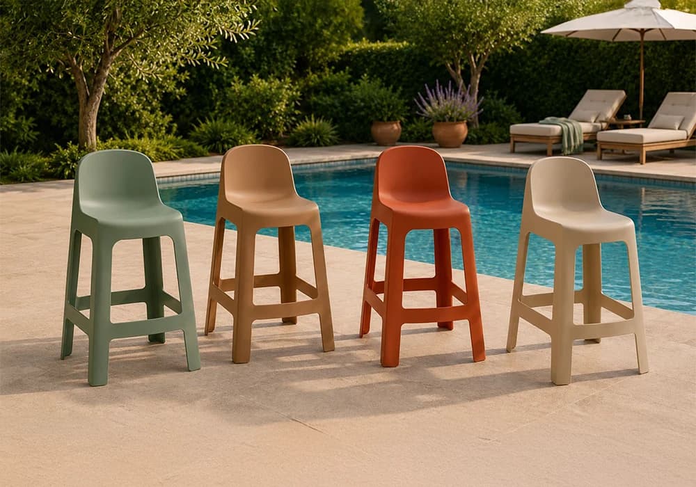 Tabouret de Bar PALMA Vert - Image 2