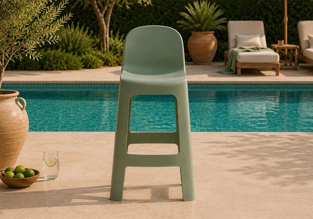 Tabouret de Bar PALMA Vert - Image 1