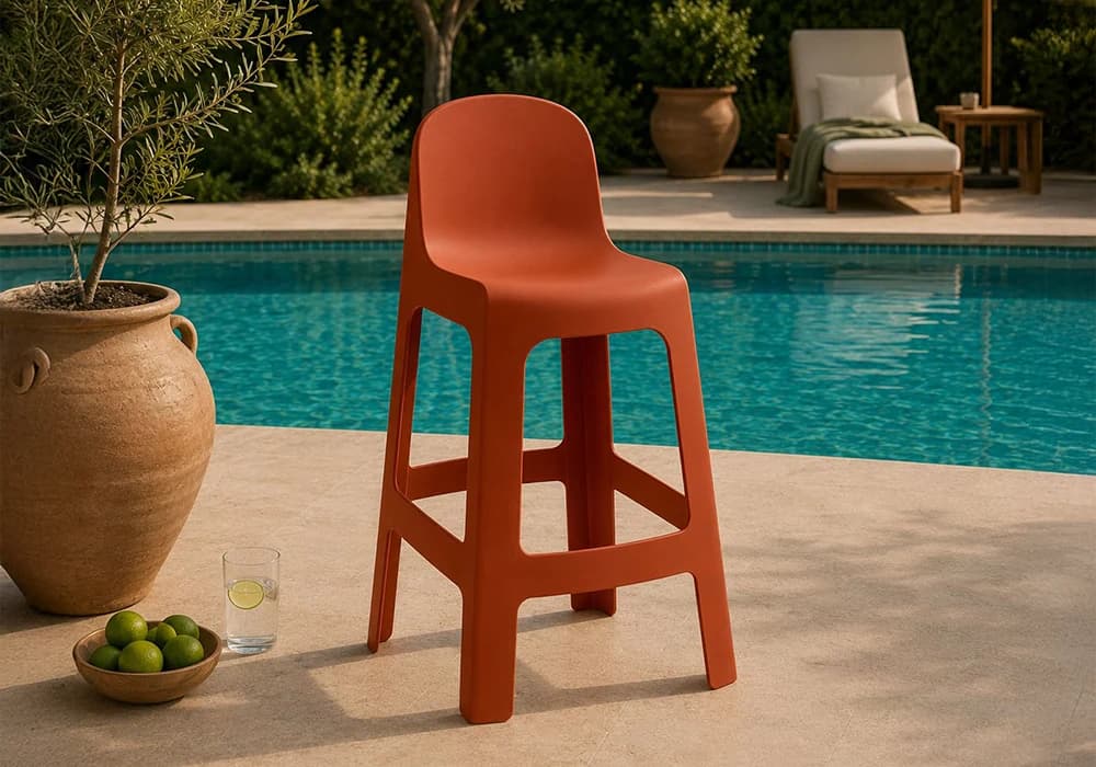 Tabouret de Bar PALMA Terracotta - Image 1