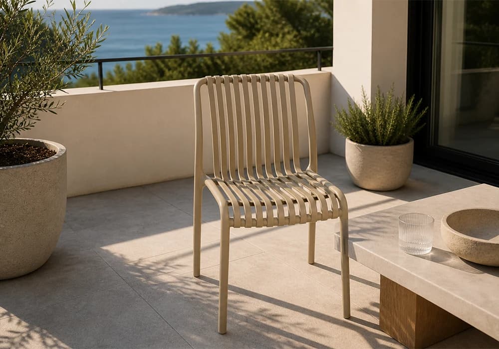 Chaise de Jardin BRIVO Beige - Image 1