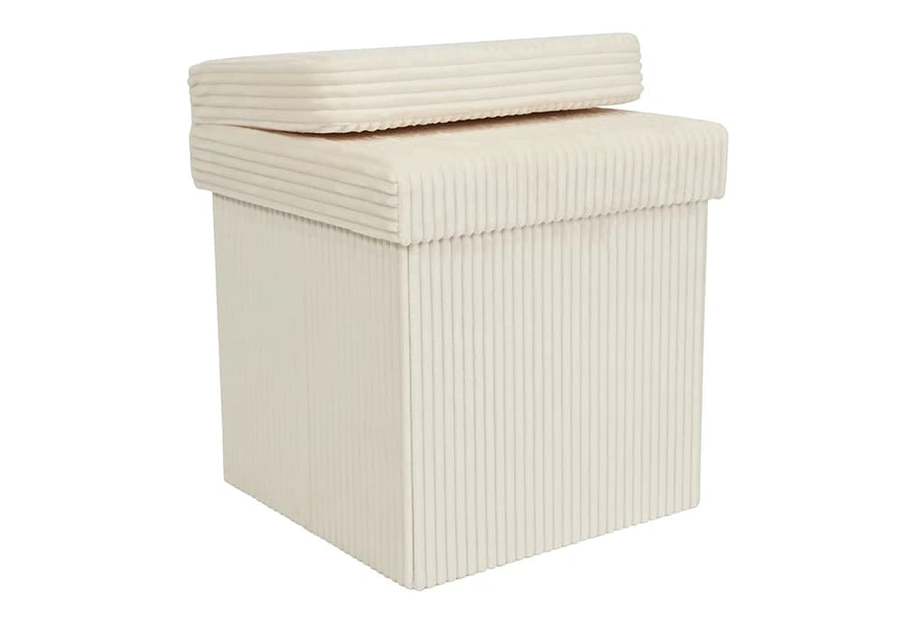 Fauteuil D'Appoint VASCA Beige Avec Rangement - Image 2
