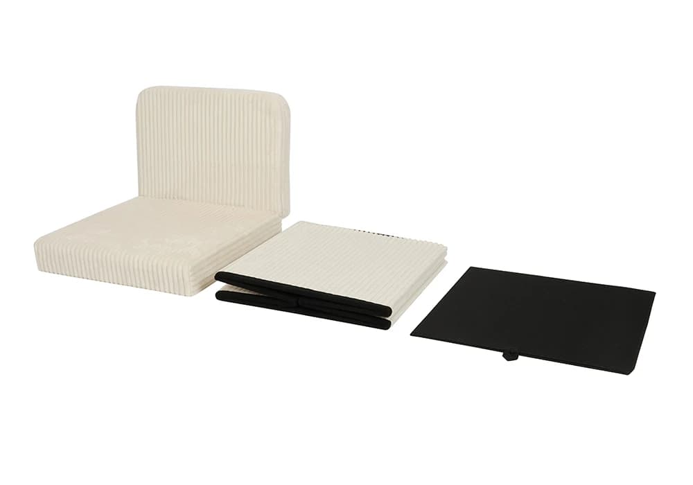 Fauteuil D'Appoint VASCA Beige Avec Rangement - Image 3