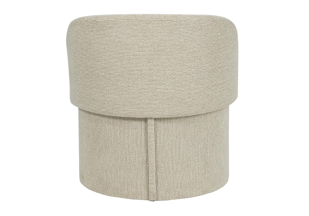 Fauteuil /Pouf d'Appoint MODERA Beige avec Rangement Intégré - Image 4