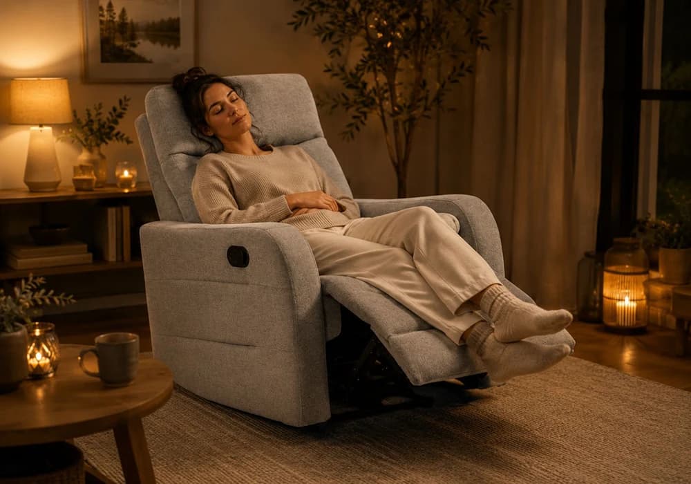 Fauteuil Relax MORWELL Gris Manuel - Image 1
