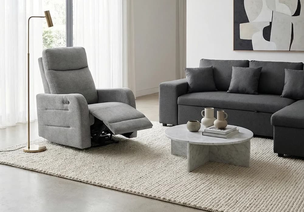 Fauteuil Relax MORWELL Gris Manuel - Image 2