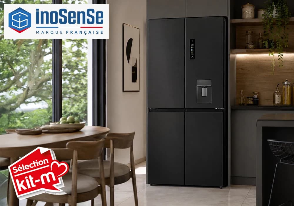 Réfrigérateur Multiportes 503 Litres DARK INOX INOSENSE - Image 1