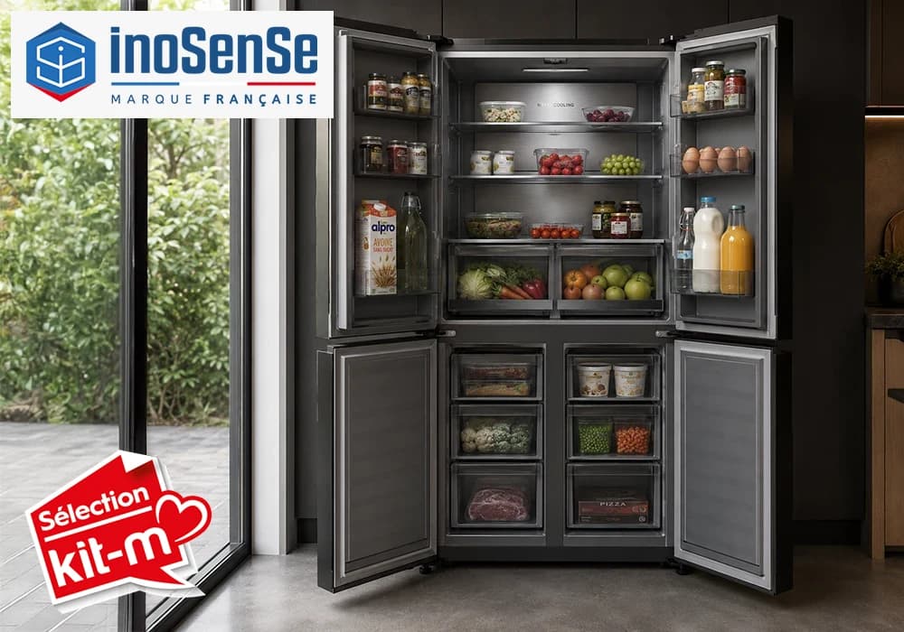 Réfrigérateur Multiportes 503 Litres DARK INOX INOSENSE - Image 2