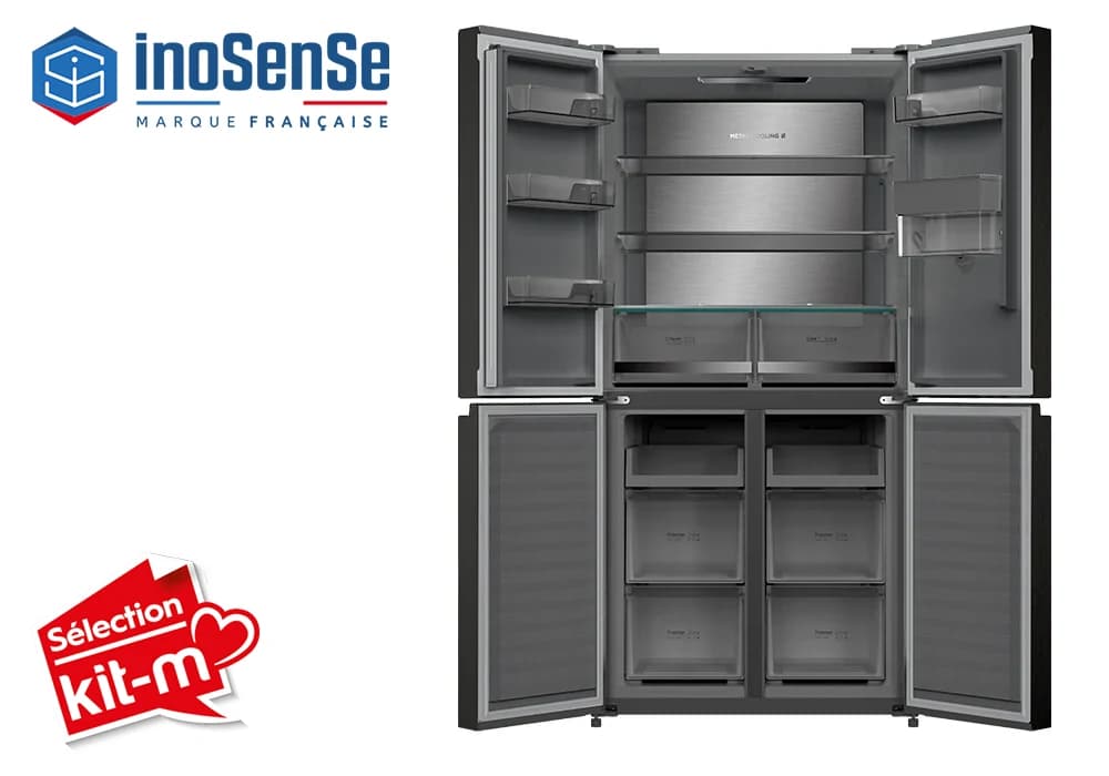 Réfrigérateur Multiportes 503 Litres DARK INOX INOSENSE - Image 4