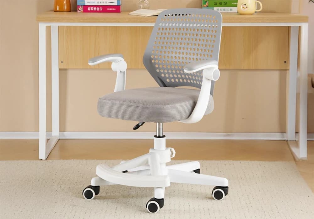 Fauteuil de Bureau Ergonomique AirMesh Blanc/ Gris - Image 2